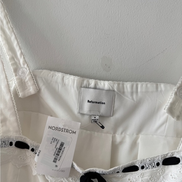 REFORMATION NWT Shai White Mini Dress 8 - Picture 3 of 4